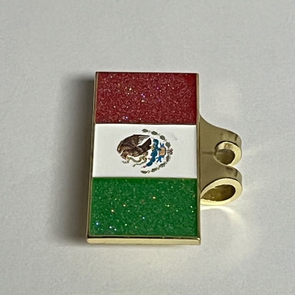 Mexico Mexican Flag Blip Glitter Hat Pin Pins Hats Bag Fitted New Era Streetwear - Picture 4 of 7